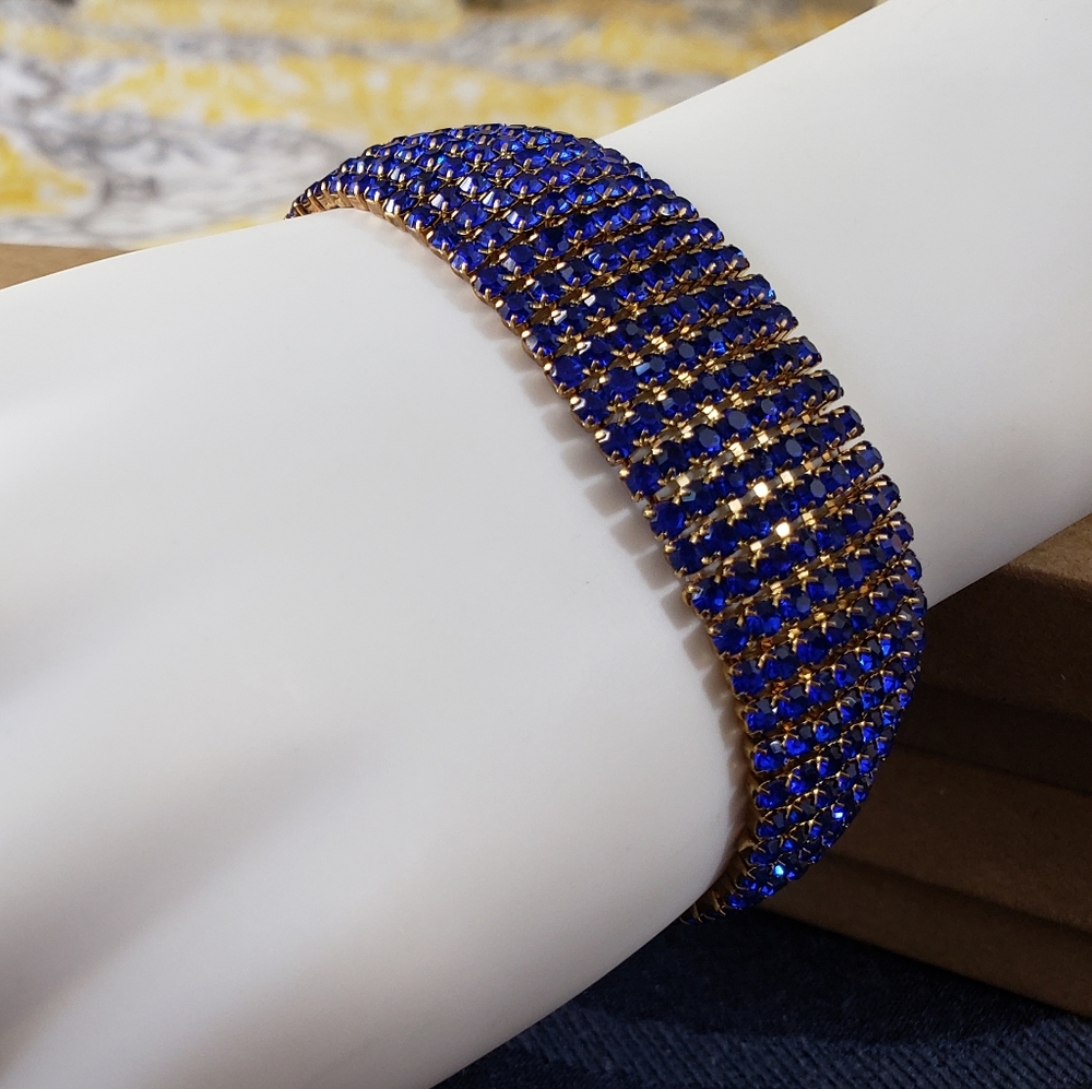Blue studded bracelet